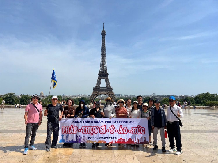 Du Lịch Tây Nam Âu 10N9Đ: PHÁP-THỤY SĨ -Ý